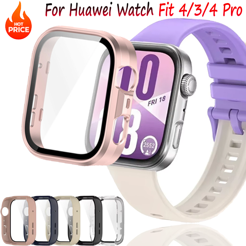 Smartwatch Watch Huawei - Silicone PC Case+Glass For Huawei Watch