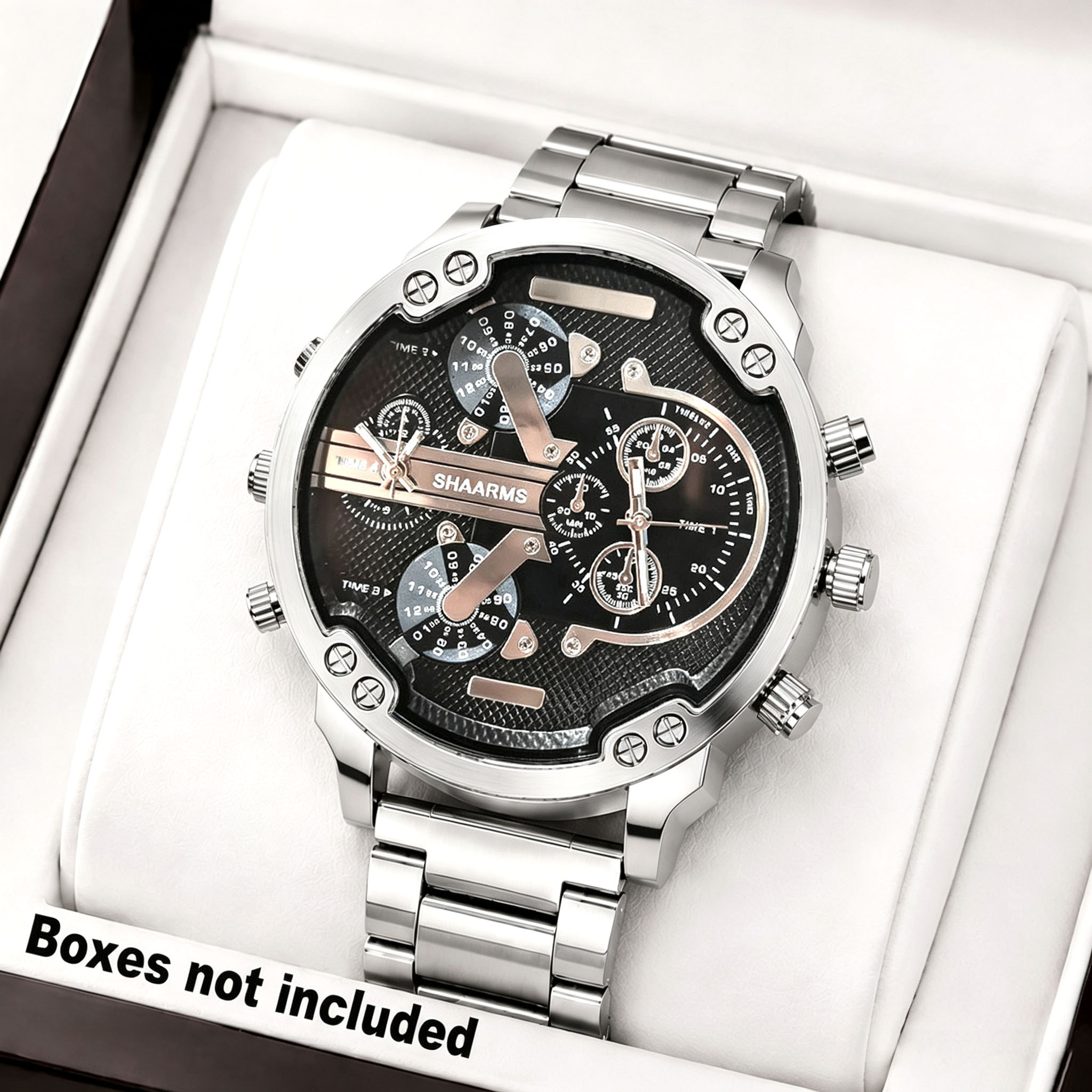Smartwatch Casual Watches For Men - A silver casual business men's watch