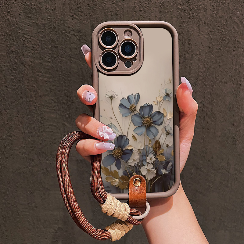 Blue Flower Lanyard Strap Rope - огляд і ціна Samsung Galaxy Strap