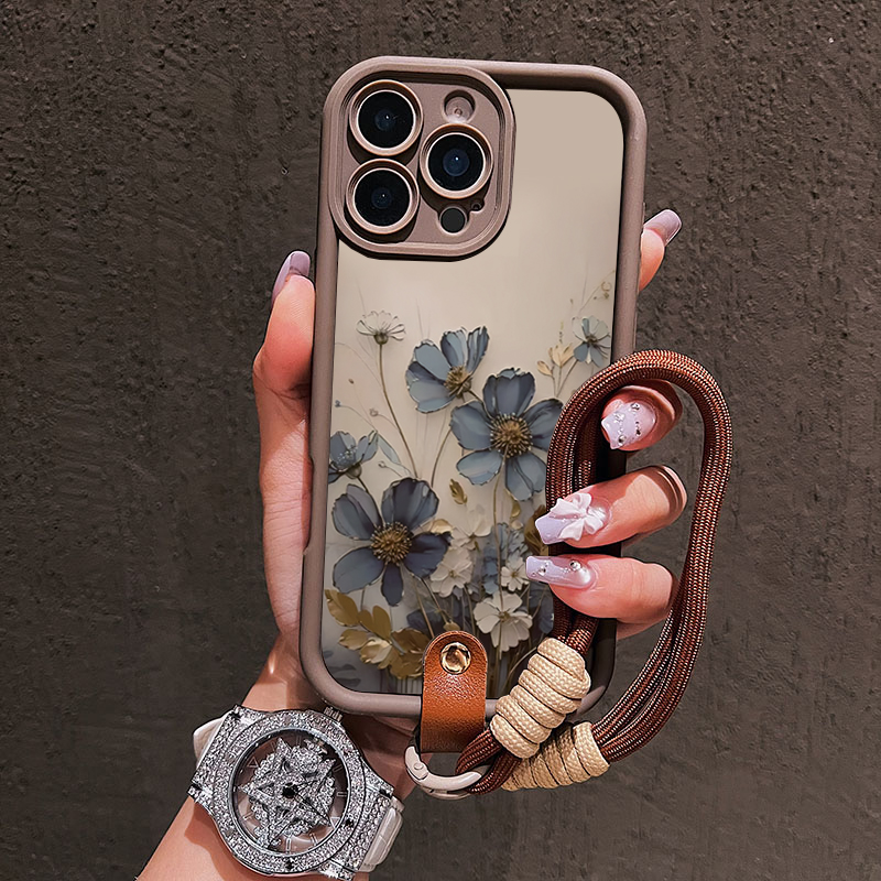 Blue Flower Lanyard Strap Rope - огляд і ціна Samsung Galaxy Strap