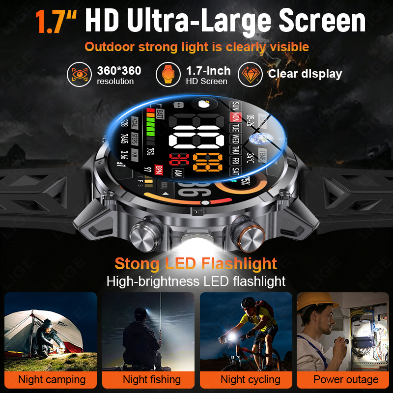 Rugged Outdoor Men's Smart Wat - огляд і ціна Smartwatch Rugged Watches For Men