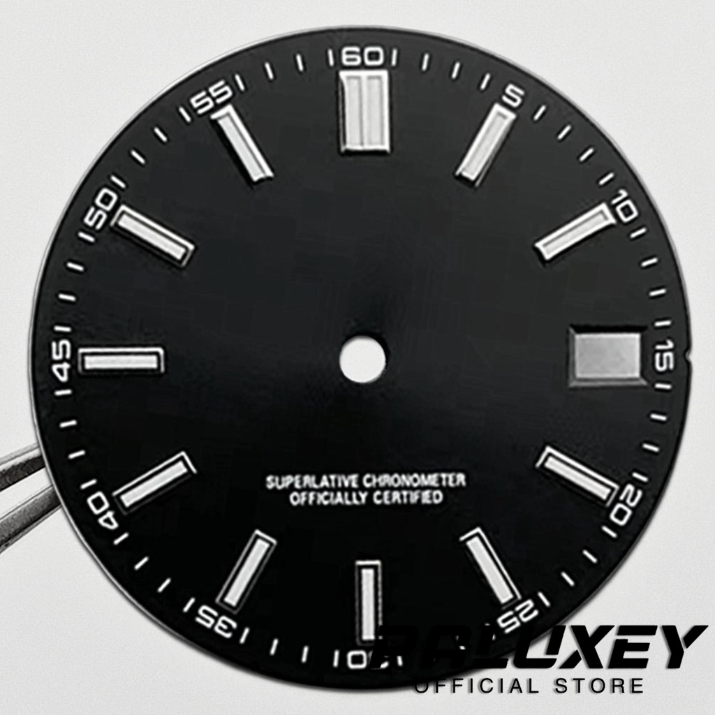 NH35 Watch Dial 28.5mm Log Mod - огляд і ціна Luminous Dial Face