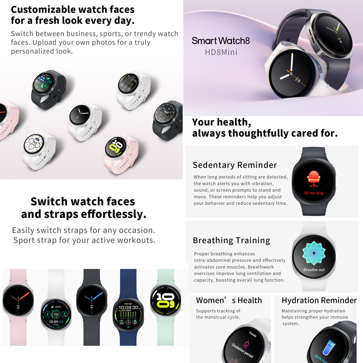 2026 New Watches 8 Mini GPS Tr - огляд і ціна Smartwatch Sports Watches For Women