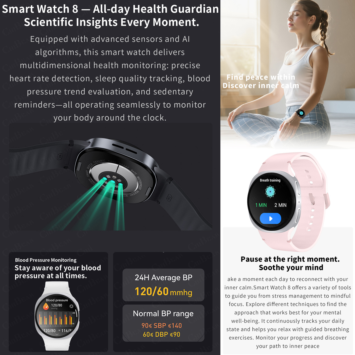 2026 New Watches 8 Mini GPS Tr - огляд і ціна Smartwatch Sports Watches For Women