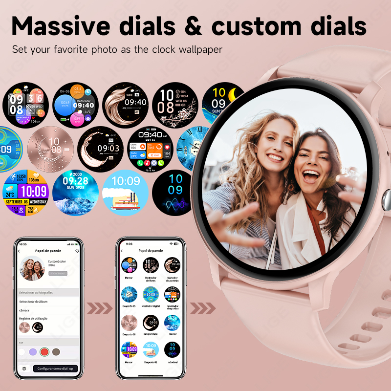 LIGE Smart Watch Women Men Blu - огляд і ціна Smartwatch Health Watches For Women