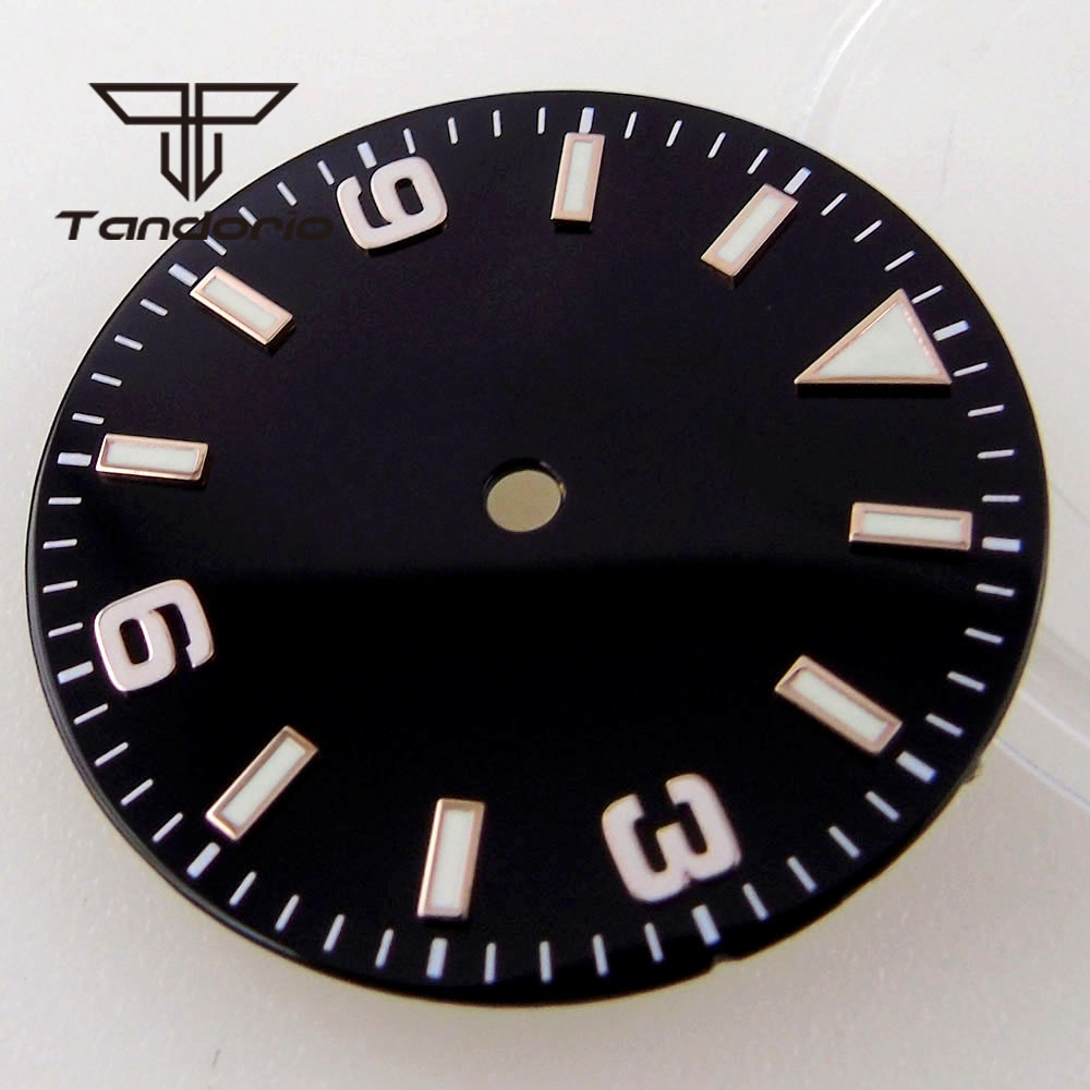 29mm Black/Blue Watch Dial Fit - огляд і ціна Luminous Dial Face