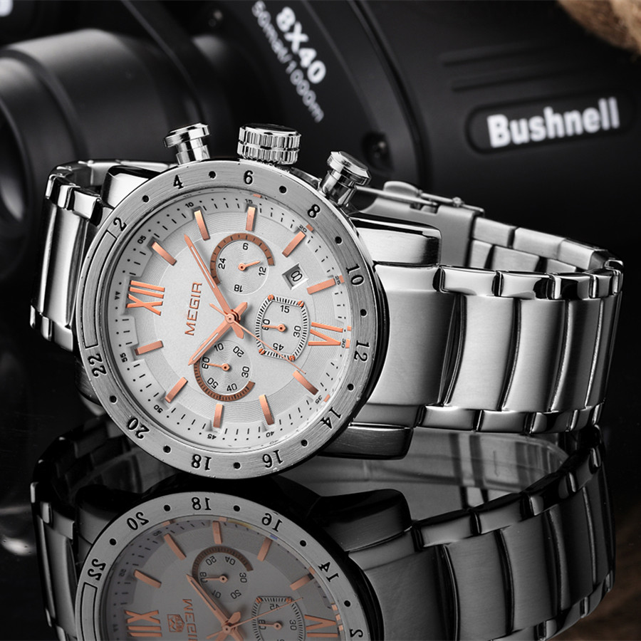 MEGIR Stainless Steel Casual W - огляд і ціна Smartwatch Casual Watches For Men