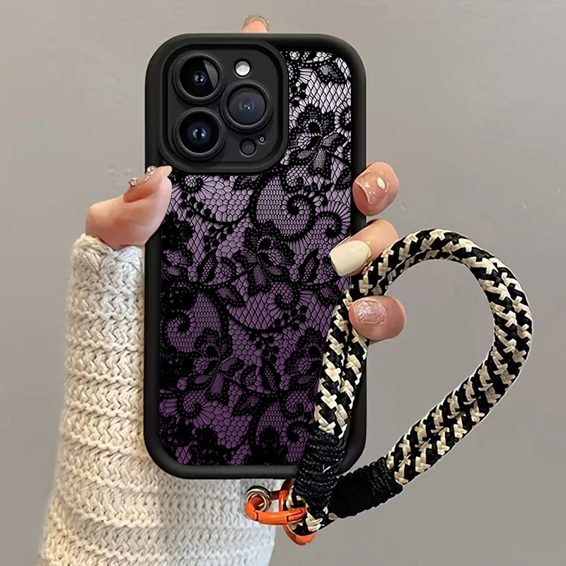 Black Purple Lace Hang Strap P - огляд і ціна Samsung Galaxy Strap