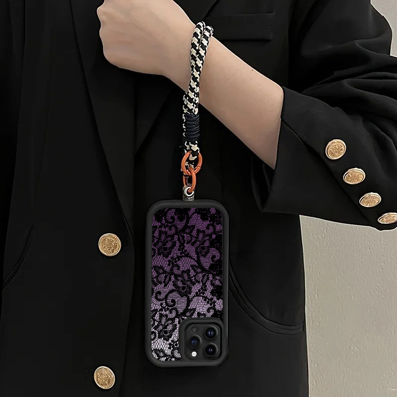 Black Purple Lace Hang Strap P - огляд і ціна Samsung Galaxy Strap
