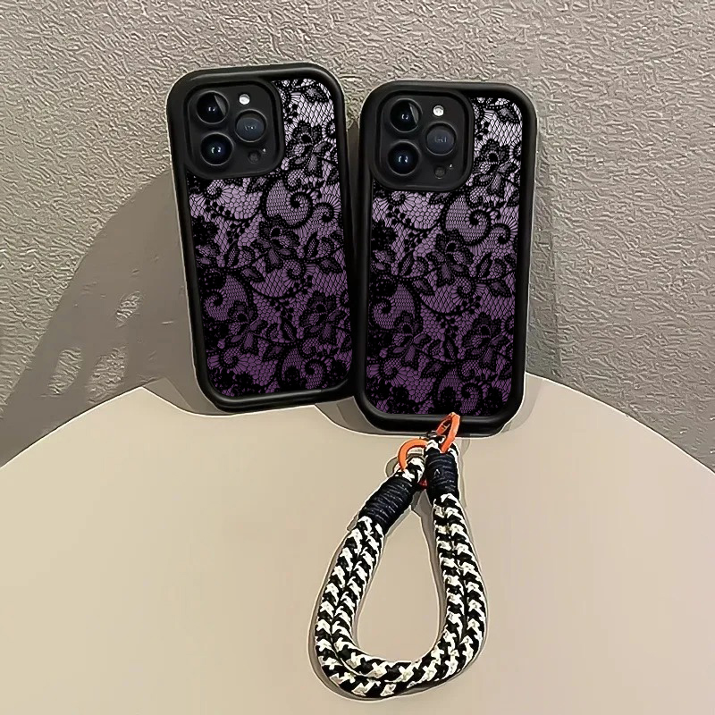 Black Purple Lace Hang Strap P - огляд і ціна Samsung Galaxy Strap