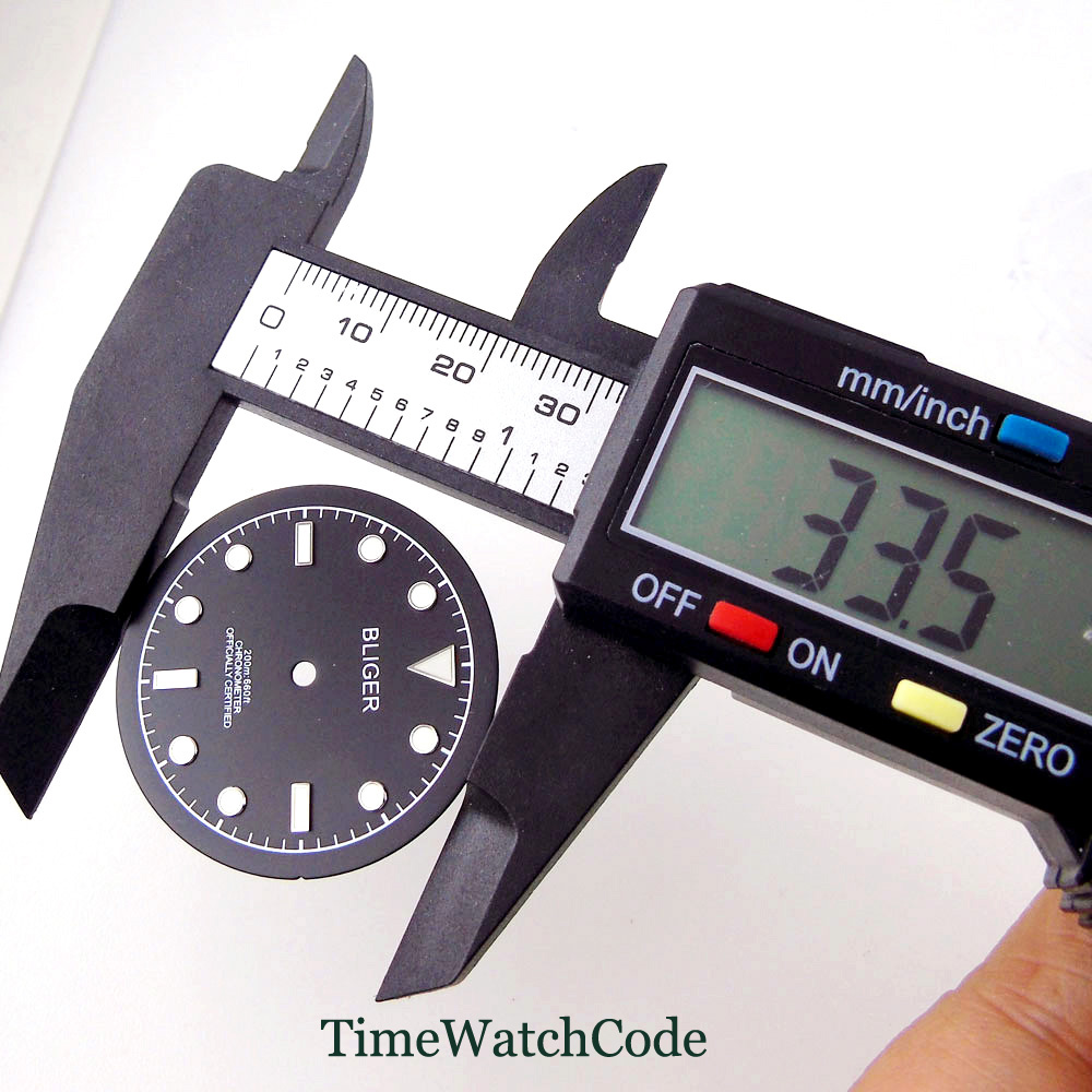 33.5mm Watch Dial Fit NH35A ET - огляд і ціна Luminous Dial Face