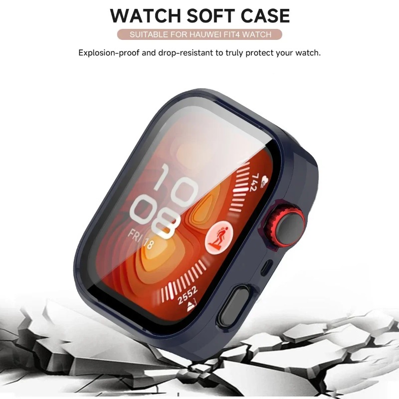 Silicone PC Case+Glass For Hua - огляд і ціна Smartwatch Watch Huawei