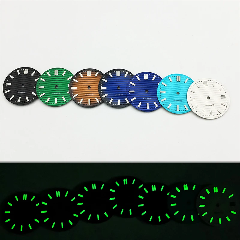 29.8mm NH35 Watch Dial Green L - огляд і ціна Luminous Dial Face