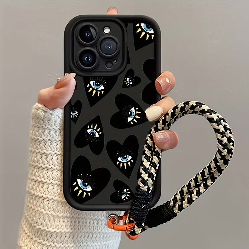Black Love Heart Eye Hang Stra - огляд і ціна Samsung Galaxy Strap