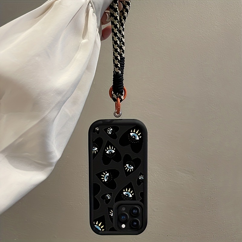 Black Love Heart Eye Hang Stra - огляд і ціна Samsung Galaxy Strap