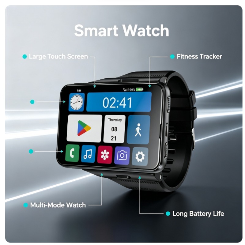 S999 Plus Smart Watch, 4G Andr - огляд і ціна Smartwatch Watches For Men