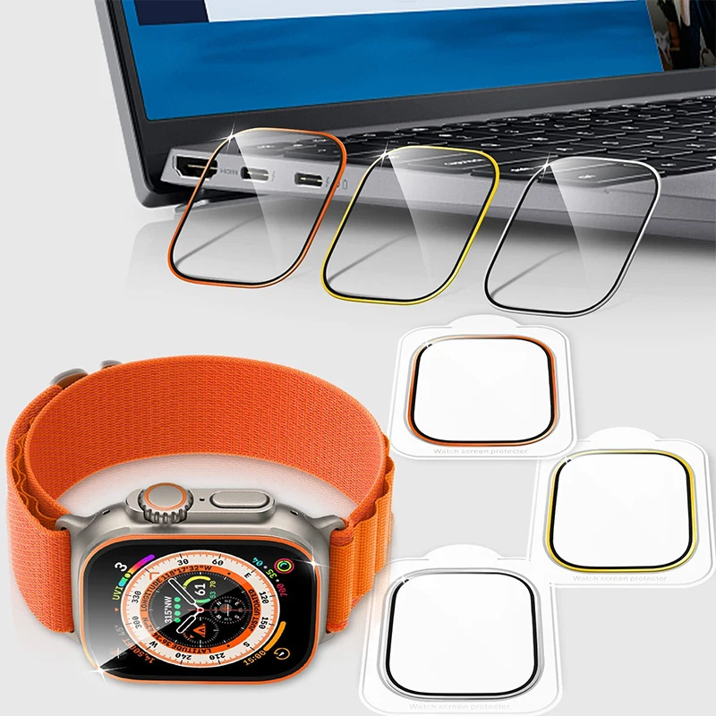 Tempered Glass for Apple Watch - огляд і ціна Smartwatch Watches For Men