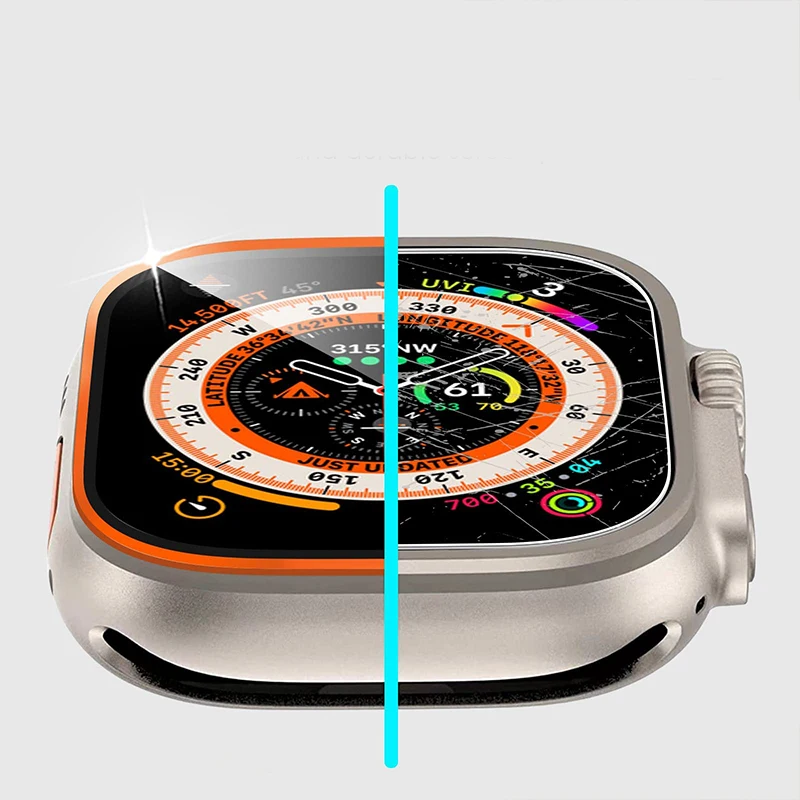 Tempered Glass for Apple Watch - огляд і ціна Smartwatch Watches For Men