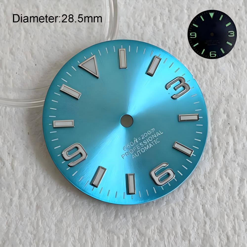 28.5mm NH35 S logo dial 3-6-9  - огляд і ціна Luminous Dial Face