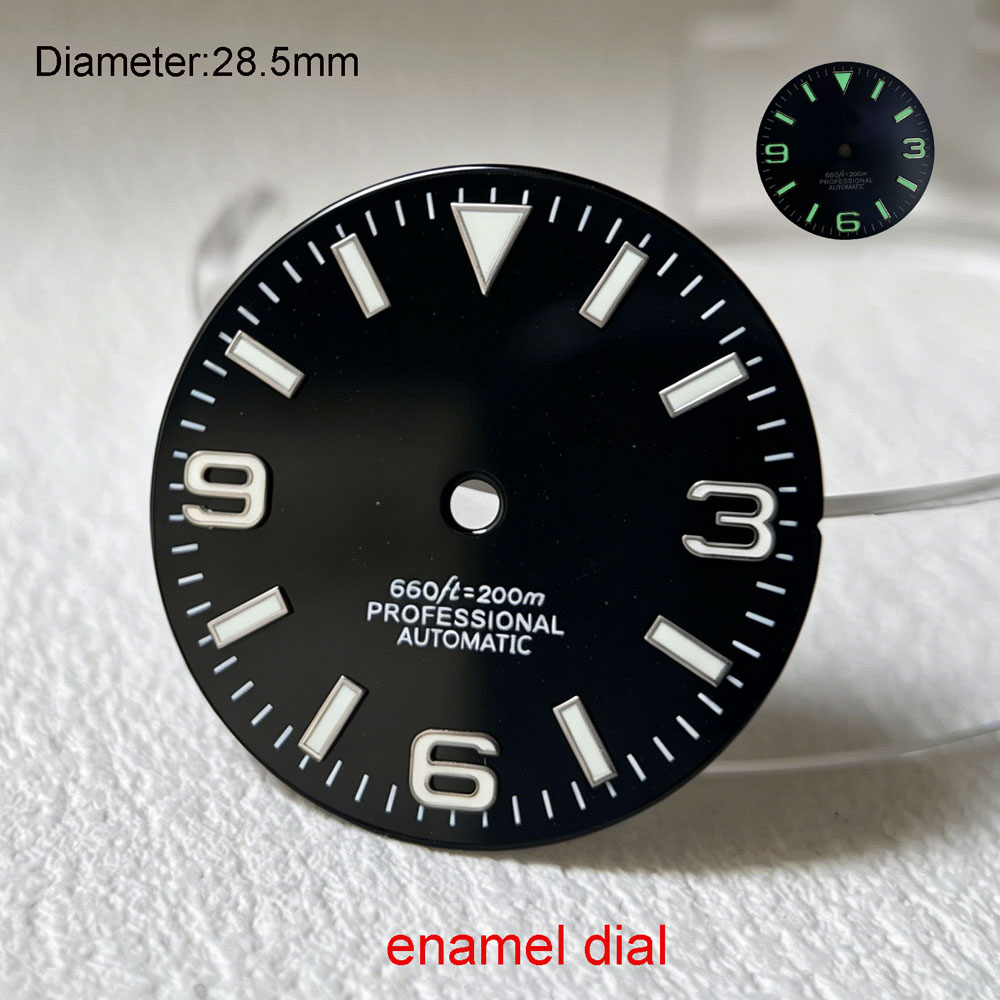 28.5mm NH35 S logo dial 3-6-9  - огляд і ціна Luminous Dial Face