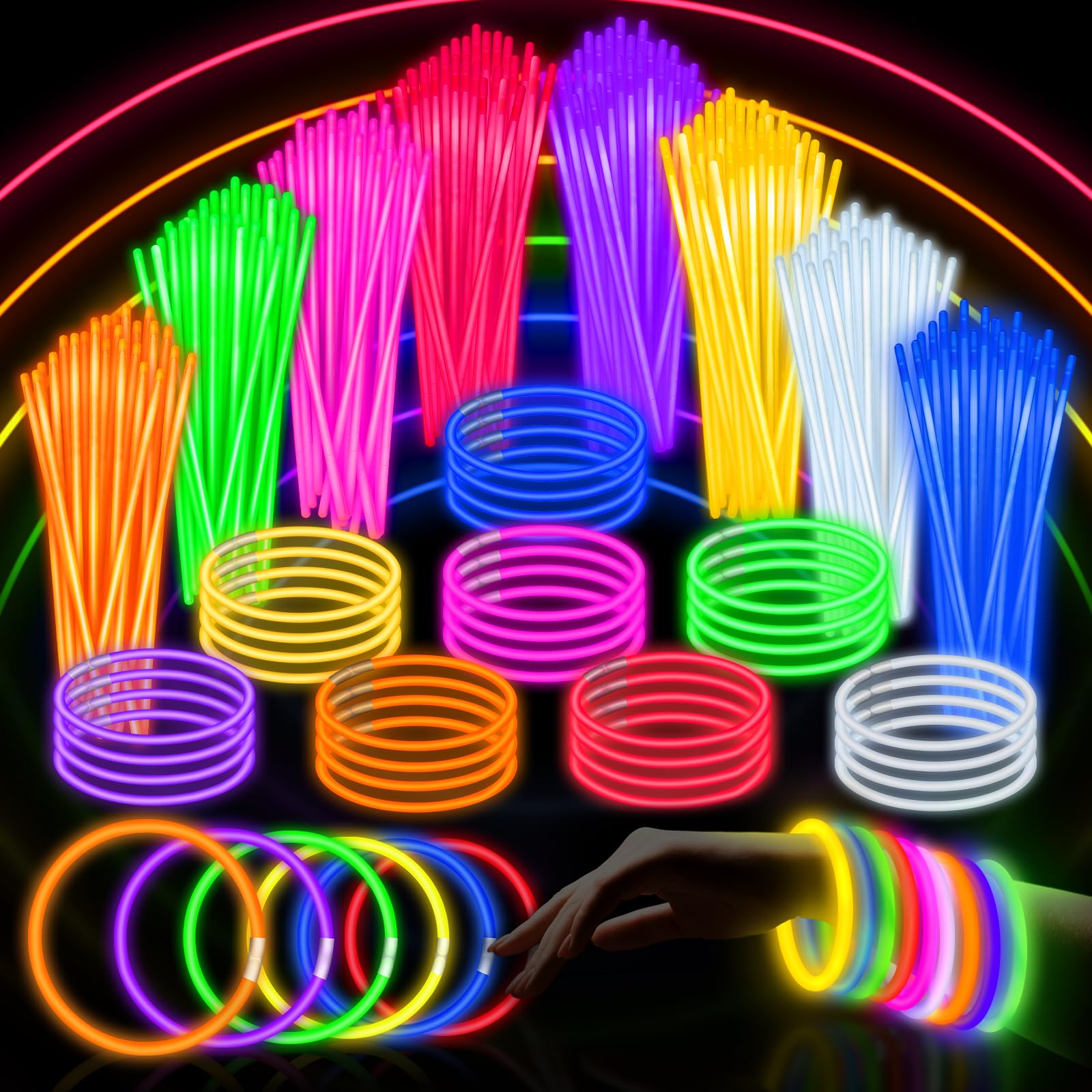 50-300Pcs Fluorescence Sticks  - огляд і ціна Tritium Gas Tube