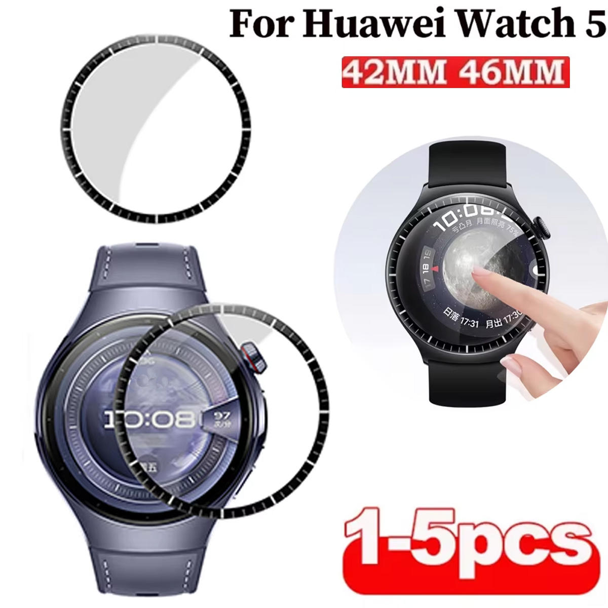 1-5Pcs Soft Screen Protector F - огляд і ціна Smartwatch Watch Huawei