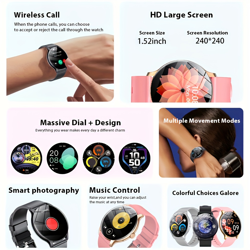 LAXASFIT 2026 Smart Watch 1.52 - огляд і ціна Smartwatch Sports Watches For Women