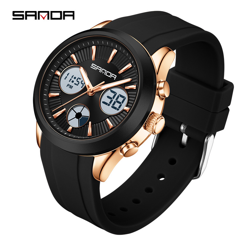 SANDA electronic watch luminou - огляд і ціна Smartwatch Sports Watches For Women