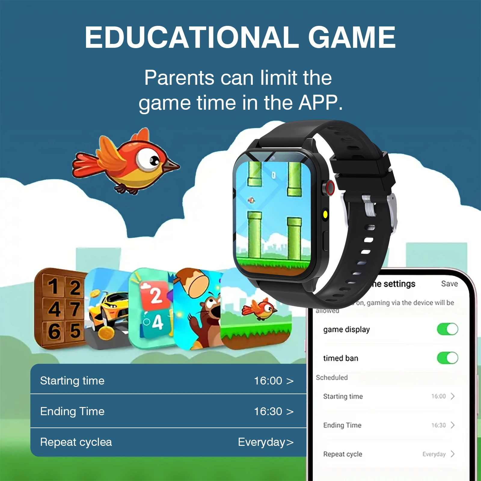 Kids′s Smart Watch 18 Games Ca - огляд і ціна Smartwatch Watches For Children