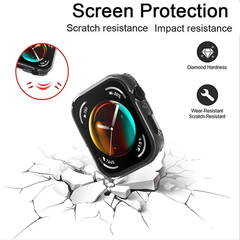 PC Case+Tempered Glass For Hua - огляд і ціна Smartwatch Watch Huawei