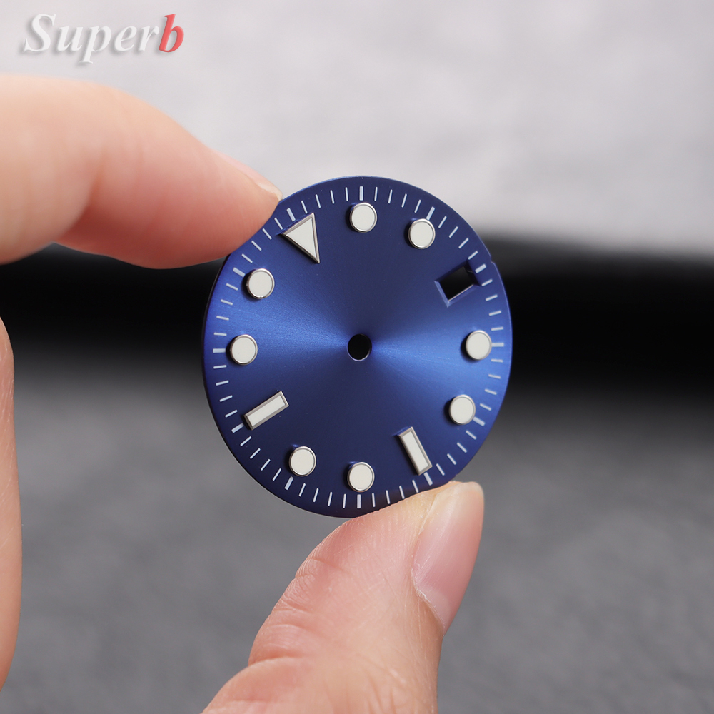 NH35 28.5mm Green Luminous S D - огляд і ціна Luminous Dial Face