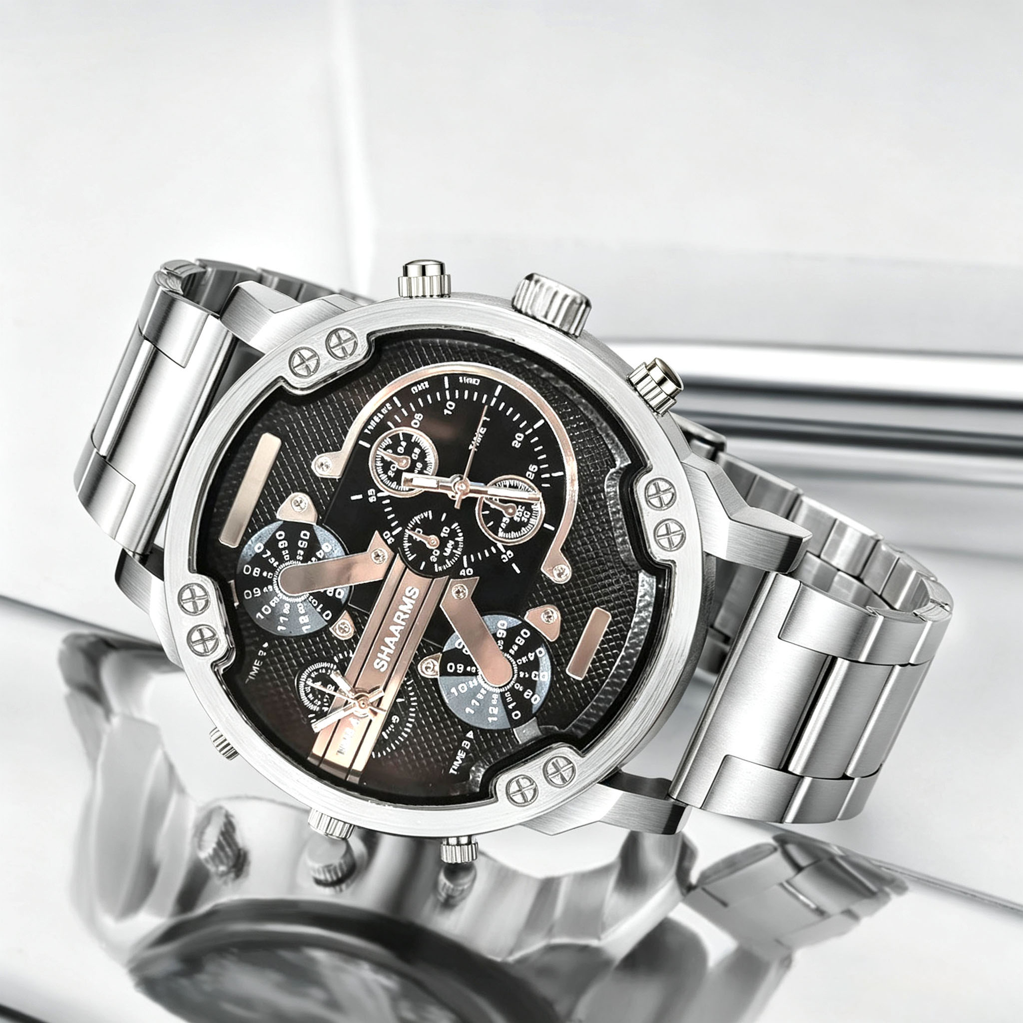 A silver casual business men's - огляд і ціна Smartwatch Casual Watches For Men