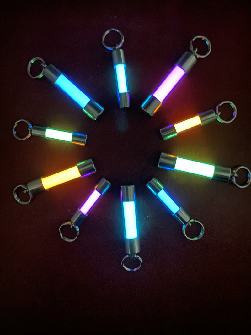 Glass Luminous Pendant Key Bag - огляд і ціна Tritium Gas Tube