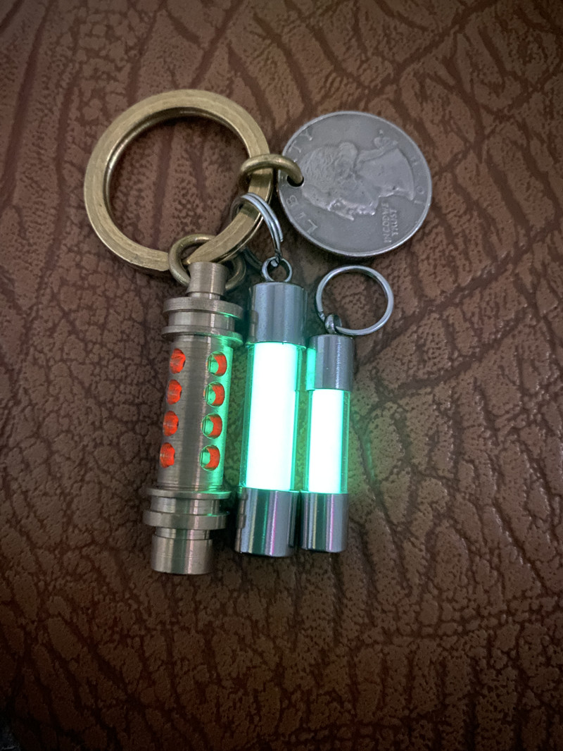 Glass Luminous Pendant Key Bag - огляд і ціна Tritium Gas Tube