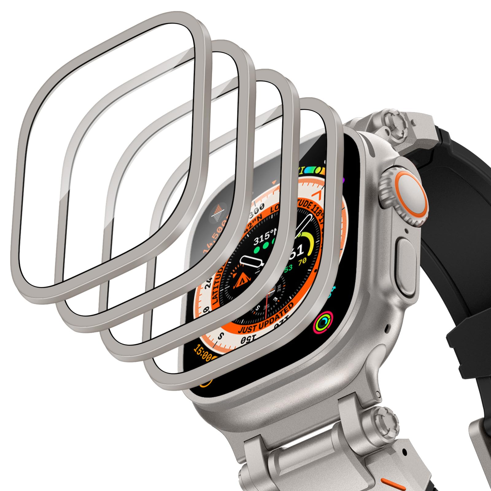 Aluminium Alloy Case+Tempered  - огляд і ціна Smartwatch Watches For Men