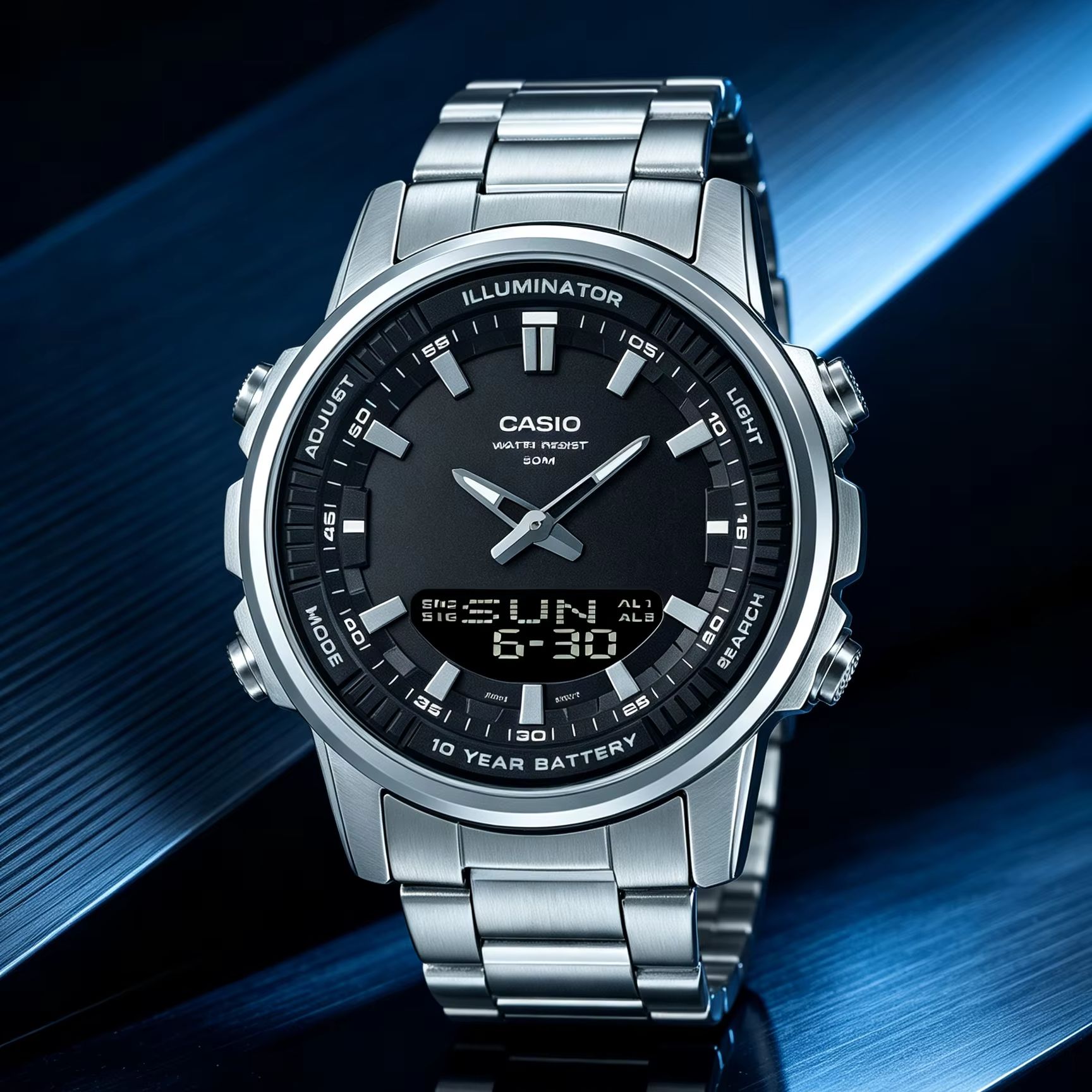 Casio AMW‑880D | Stainless Ste - огляд і ціна Smartwatch Casio Watches For Men