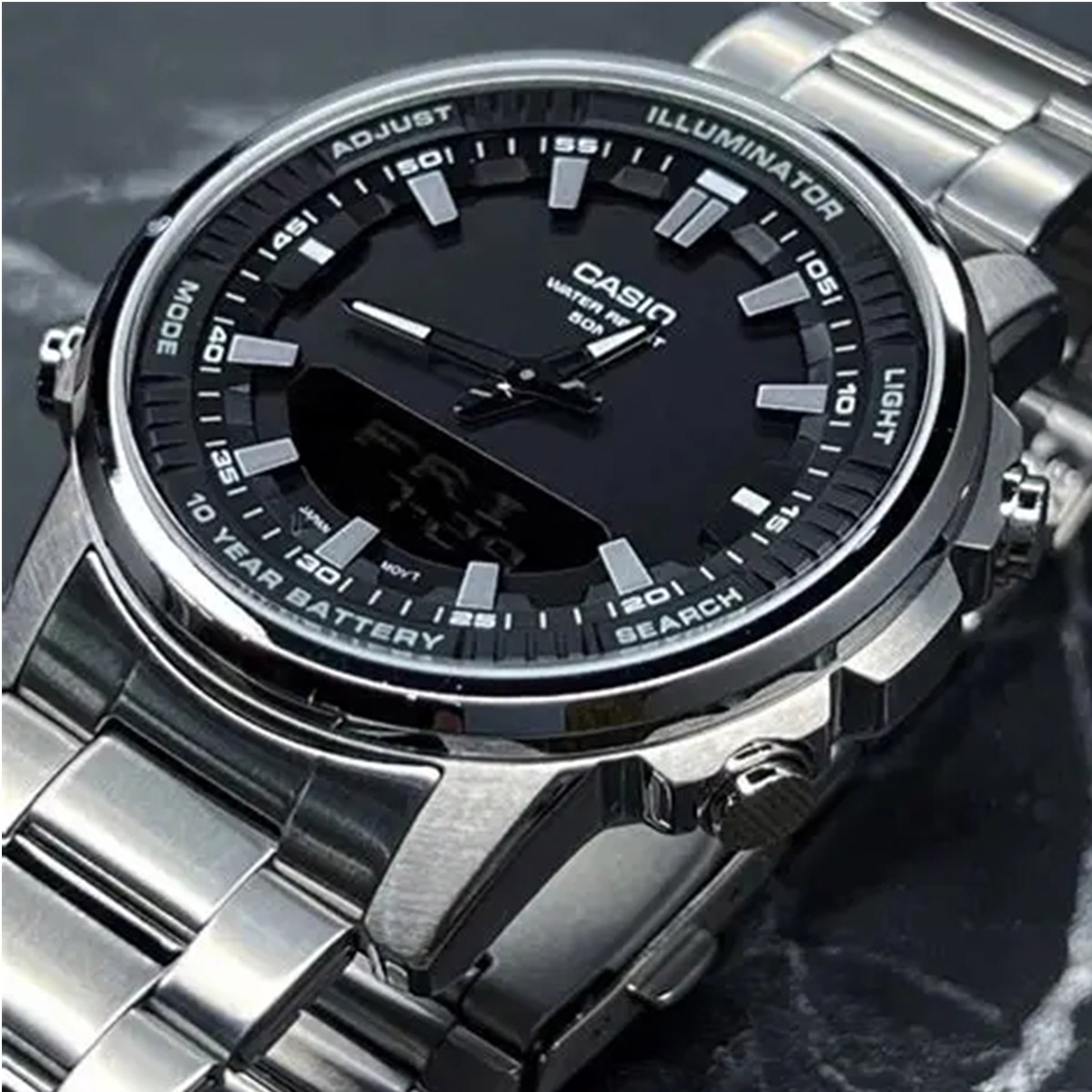 Casio AMW‑880D | Stainless Ste - огляд і ціна Smartwatch Casio Watches For Men
