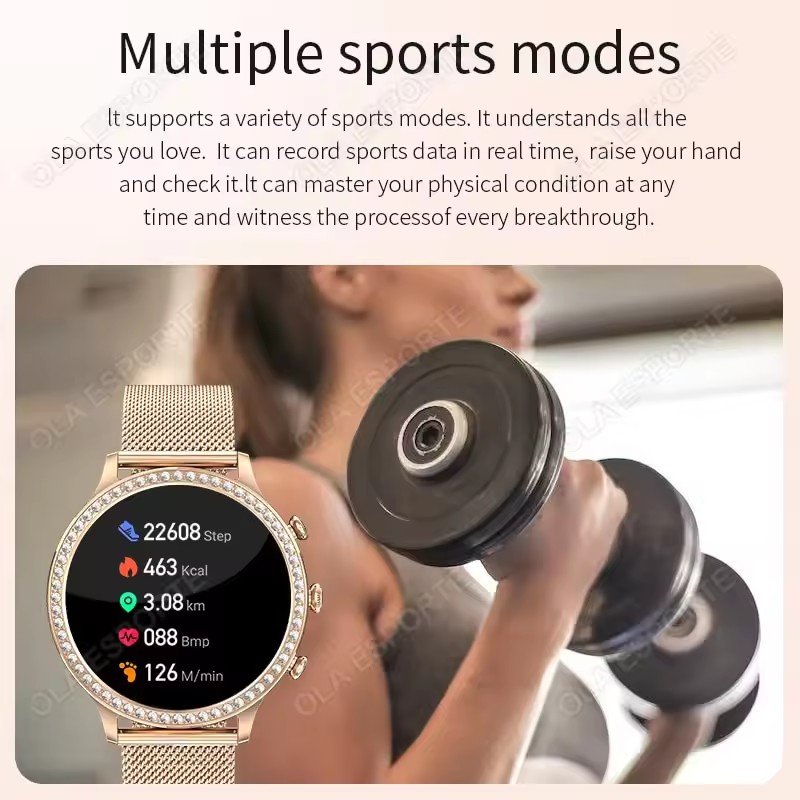 Elegant Ladies' Smartwatch Blu - огляд і ціна Smartwatch Health Watches For Women