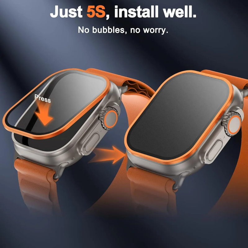 Tempered Glass for Apple Watch - огляд і ціна Smartwatch Watches For Men